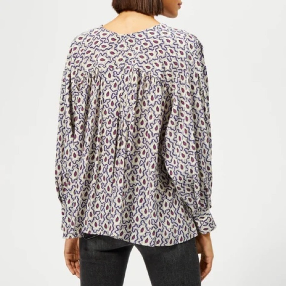 NFSIsabelle Marant MARANT ETOILE Marant Etoile Women's Amba Shirt - Blue - Picture 2 of 8